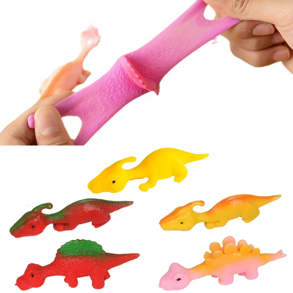 Slingshot Dinosaur prsty hračky hračky dekompresie hračiek stres hračky Party uprednostňujú mäkké praky hračky Najlepší darček pre chlapcov dievča