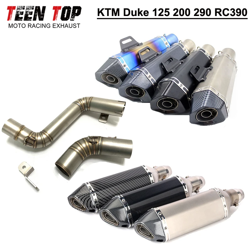 Slip On Escape Moto pre KTM Duke 125 11-16 51 mm výfukového motocykla DB Killer Duke 200 11-15 Duke 290 13-16 RC390 14-16