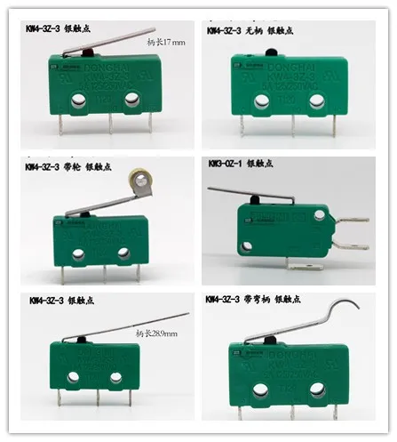 Sliver Contact Micro Switch Limit spínač KW4-3Z-3 KW3-OZ-1 KW3-OZ-0 KW3-OZ-2 KW3-OZ-3 KW3-OZ-4 KW3-OZ-5 KW3-OZ-9