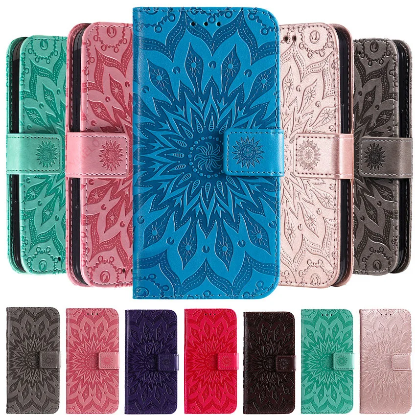 Slnečnicový totem puzdro pre Honor Magic 4 5 6 70 80 90 100 10 50 Lite 20 30 Pro 8a 8x 9a 5G Flip karta slot kožený telefónny obál