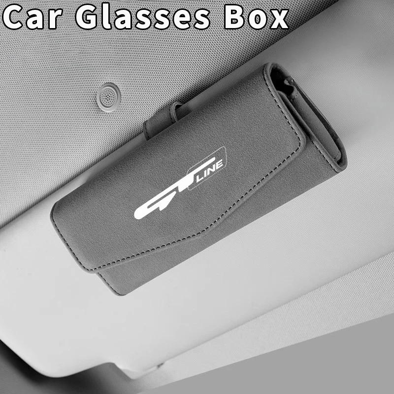 Slnečné okuliare pre okuliare auto pre slnečné okuliare pre úložné skrinky pre kia gt line K3 K4 K5 Sorento Ceed Soul Venga KX5 Rio Sportage Accessories