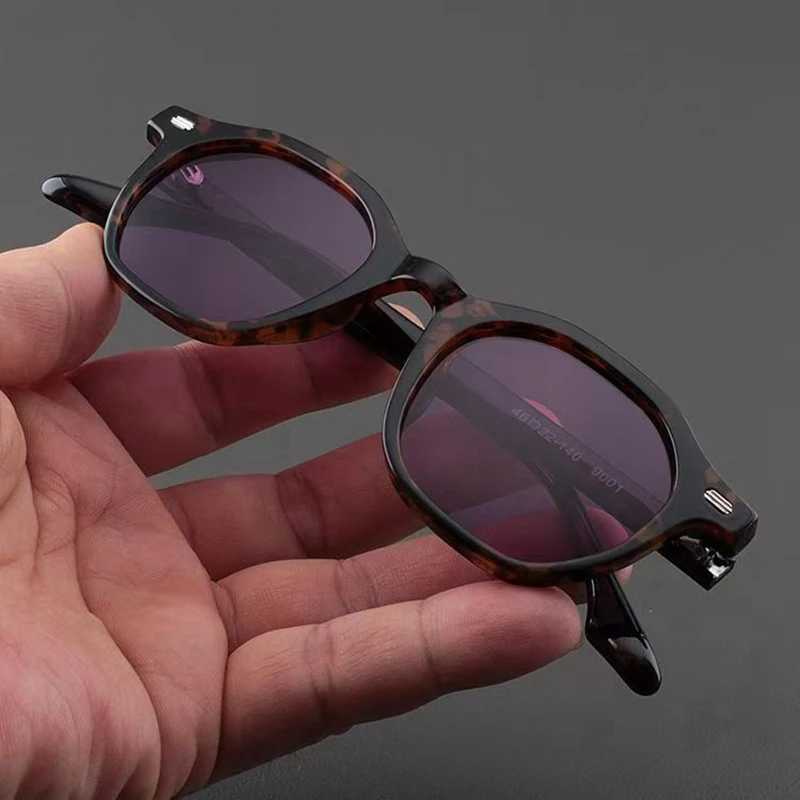 Slnečné okuliare Žena Johnny Depp Lemtosh Polarizované slnečné okuliare Muž luxusná značka Vintage Round Round Tr90 Rám žltý nočný videnie okuliare