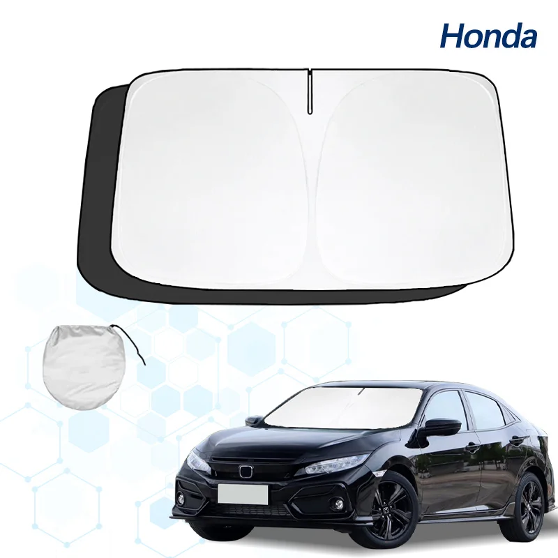 Slnečný tieň čelného skla pre Honda Civic 2016-2021 Sunshade Foloble Window Sun Sun Ochranca blokov UV RAYS Udržujte vaše auto chladič