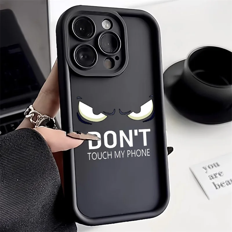 Slogan Simple Text Dotklt Listy Pase pre iPhone 16 15 14 13 12 11 Pro Max 16pro xs Max x xr 15 plus 7 8 prípadov kryt