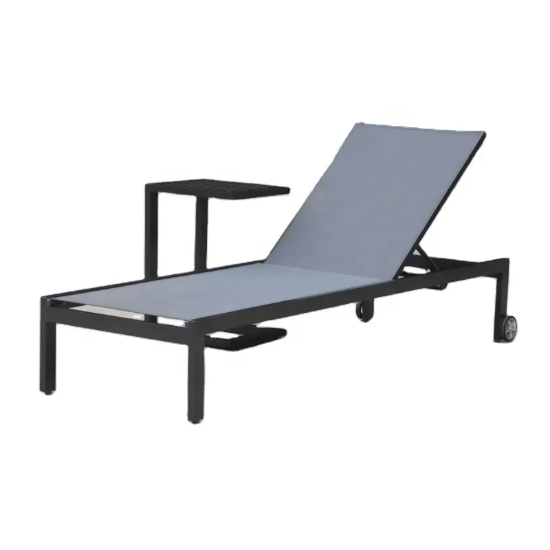 Slová hliníková plážová palubná stolička záhrada so slnečným lôžkom ležadla Lounge Plavecký bazén Outdoor Sun Lounger s kolesami