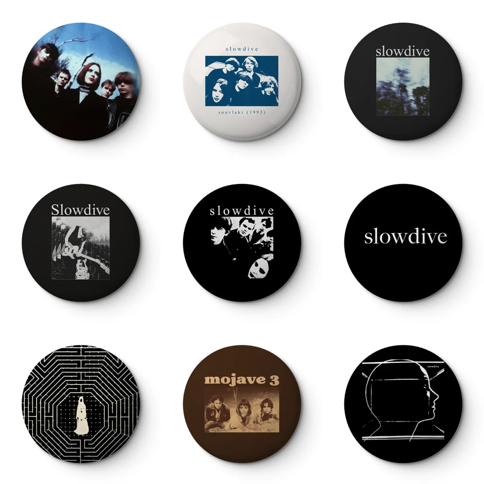 Slowdive Soft Button Pin Prispôsobiteľné kovové dekorácie Ženy Darček šperky darček roztomilý vtipný klobúk klopný špendlík