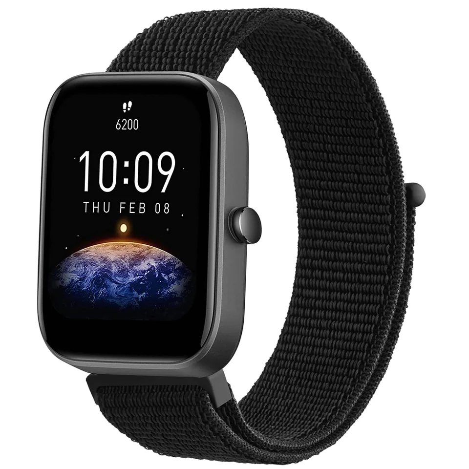 Slučka pre AmazFit GTS 4/3/2/2E MINI/GTR 4/3/PRO/GTR2/47MM/Stratos nylon 20 mm/22 mm náramok Amazfit Amazfit BIP-LITE STRAP