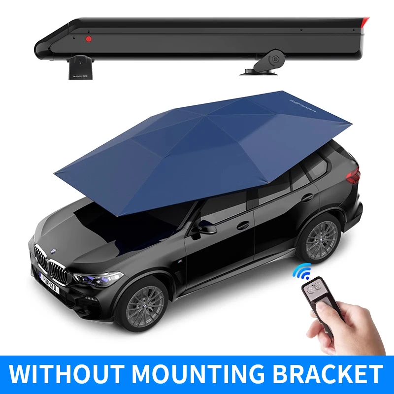 Služba na streche automobilu Sunshade UV nepremokavá automatická vonkajšia parkovacia auto slnečný tieň s držiakom