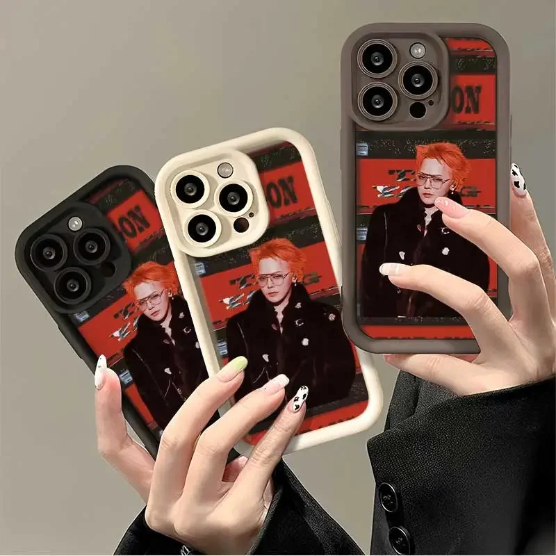 Slávny kórejský geniálny geniálny spevák G-Dragon Hot pre iPhone 16 15 14 13 12 11 Pro XR XS Max 7 8 Plus anti-drop telefón Y2K Cover