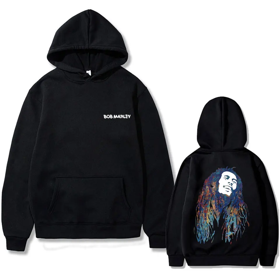 Slávny reggae bob Marley Graphic mikina Men ženy módna hip hopová mikina pánsky gotický rockový nadrozmerný mikina 90. rokov Streetwear