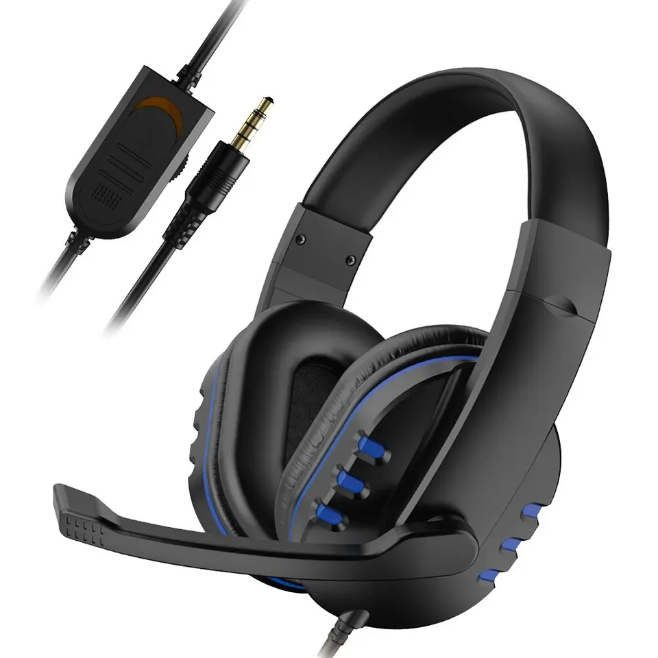 Slúchadlá 3,5 mm káblové herné headsetové slúchadlá hudba pre PS4 Play Station 4 Game PC Chat Computer s mikrofónom