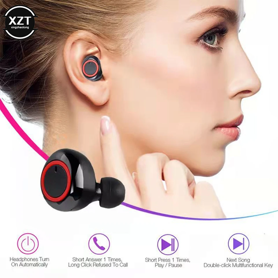 Slúchadlá Y50 5.0 Bluetooth Tws in Ear Bluetooth 50 Running Sport Stereo gombíky s mikrofónovými bezdrôtovými slúchadlami príslušenstva