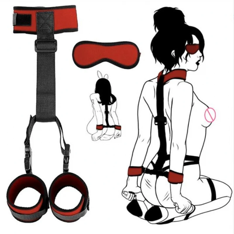SM Sex Hračky Nový zahraničný obchod Produkt High Backhand Buckle Restain Strap Soft Soft Plush Backhand Cuff Cuff Brckband 2. generácia