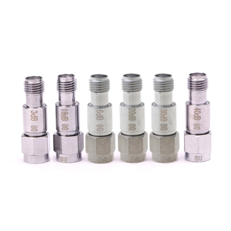 SMA Coaxiálny fixný zostlačenie 40db/30db/20db/10db/6db/3db dc-6 GHz 2W koaxiálny
