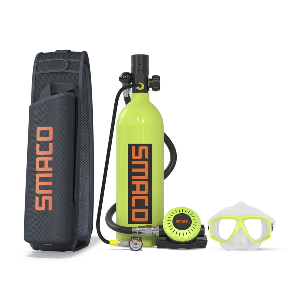 Smaco S400Pro Mini Scuba Diving Equipment Axygén valcový respirátor vzduchová nádrž s naplniteľnou konštrukčnou nádržou Obsahuje tašku