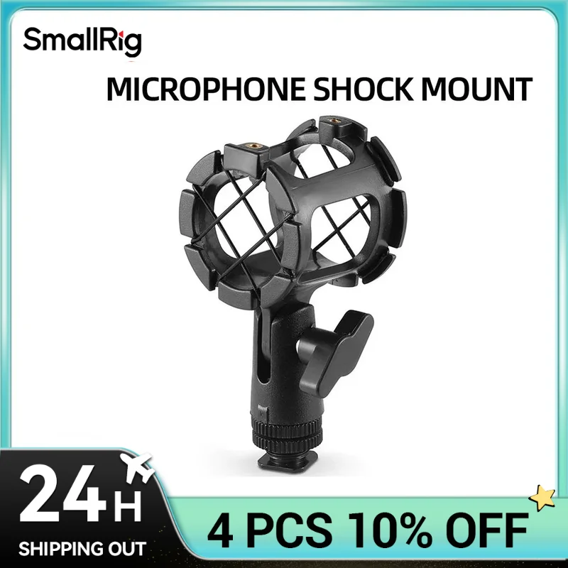 Smallrig Camera Universal Microfón Suspension Shock Mount pre topánky na fotoaparáty a boompoly - 1859