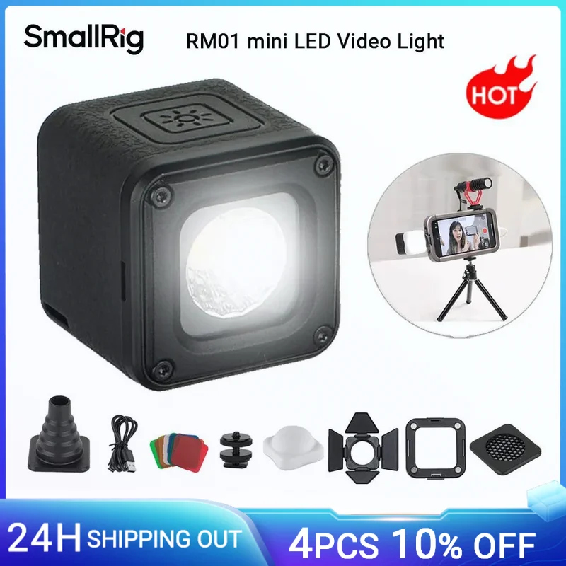 SmallRig RM01 Mini LED VIDEO VIDEO VIDEOPLE Vodotesné prenosné osvetlenie WATERVATICKÁ KIT W 8