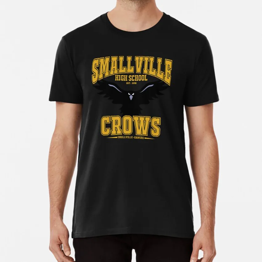 Smallville High: Domov Crows T tričko Smallville Clark Kent Crows High School Kansas Kal El