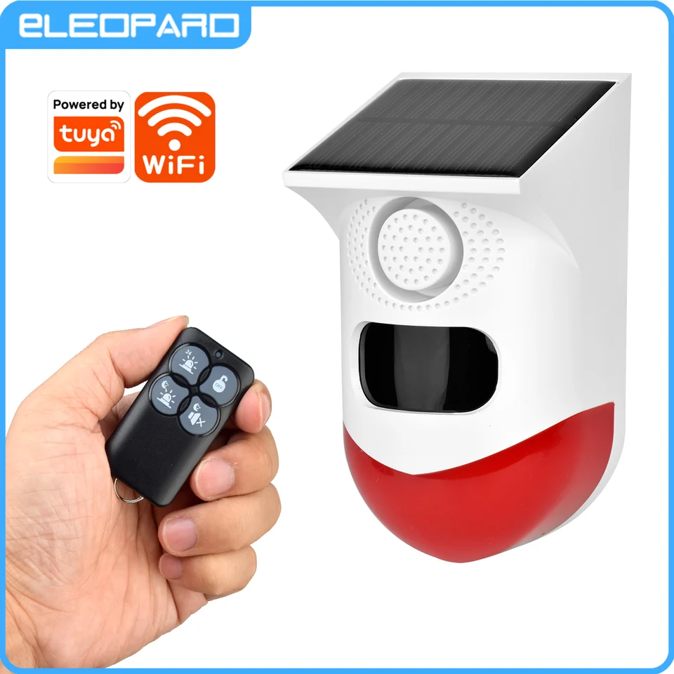 SMARSECUR WIFI TUYA inteligentné vonkajšie nabíjanie SUCIFÁCIA ZVUKUJÚCE ZVUK DETEKTOR SENZOR FARM GARDEL SOLARNÁ SOREN SOLAS SOLAS