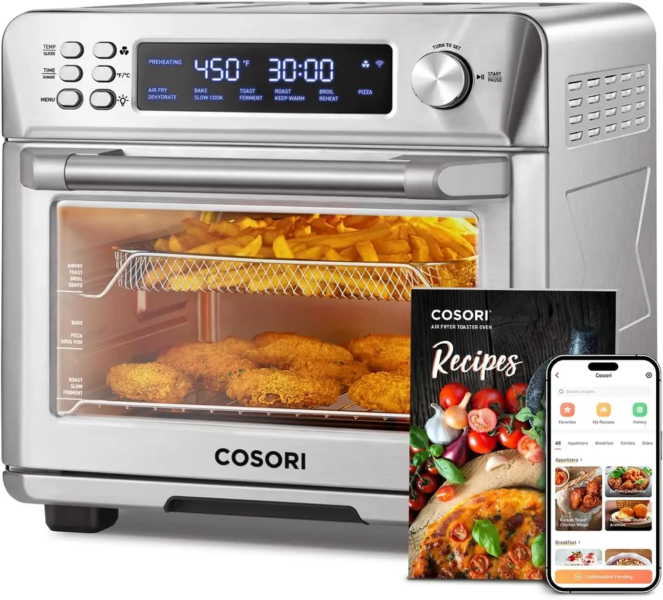 Smart 11-v-1 vzduchový hriankovač rúry Combo Airfryer Convetion Convetion Pult doska Pečieme pečené ohrievanie dehydrátov 94 receptov