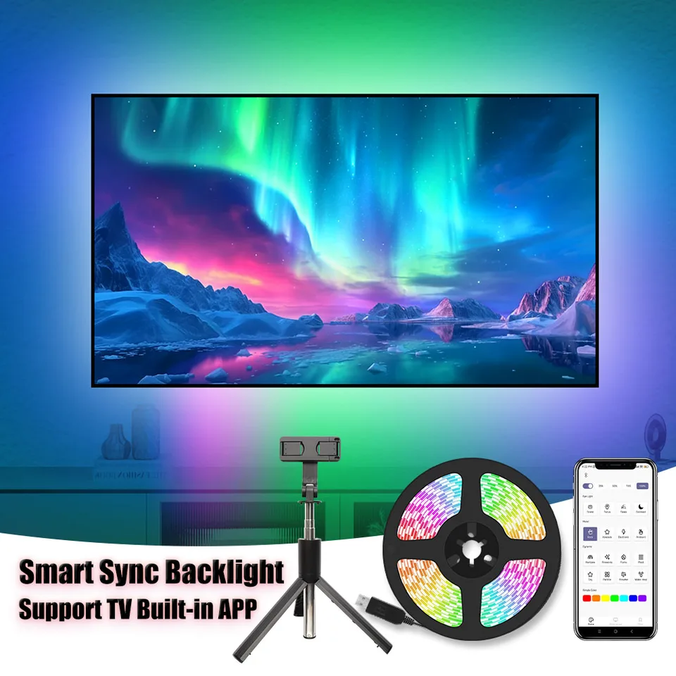 SMART ANCTION SYNC TV TV Synchronizácia Synchronizácie obrazovky LED LED SLOP Svetlo USB, Ovládanie aplikácií, technológia obrazovky kamery Smart Phone Technológia