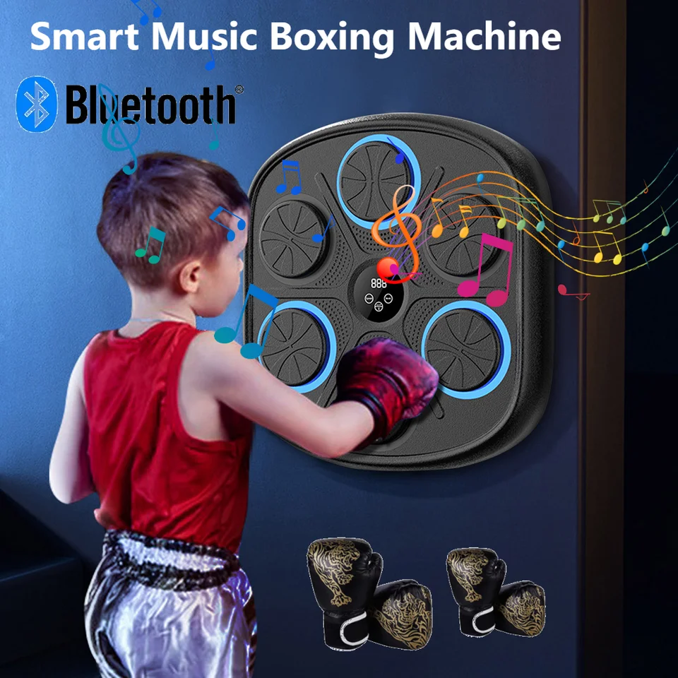 Smart Boxing Wall Target Bluetooth Music Boxing Machine Dekompresia boja Fitness Home Box Tréner Boxing Accessories