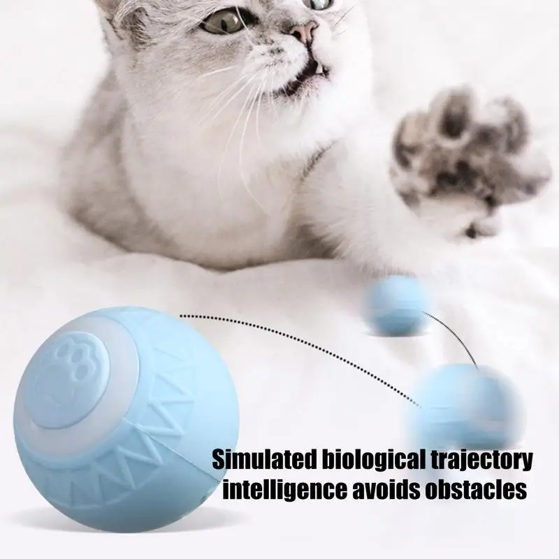 Smart Cat Ball USB nabíjateľné automatické snímanie Rolling Gall Hračky pre elektrické mačky Tréningové potreby pre šteniatko hračky