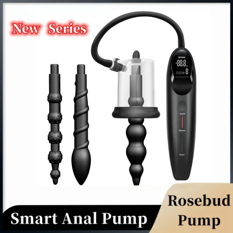 Smart Electric Rosebud Pump Anal vákuové čerpadlo análne hračky pre mužov a ženy si užívajú dilatátor dilatátora stimulácie prostaty dilatátor
