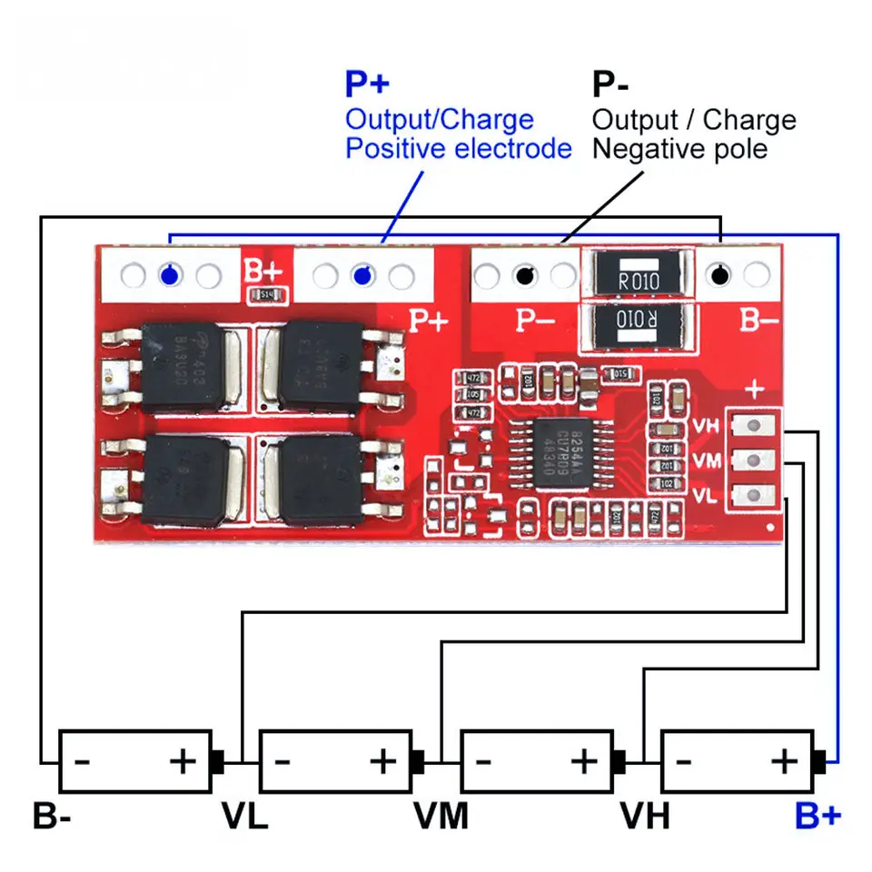 Smart Electronics 4S 30A Vysoko prúdová li-iónová lítiová batéria 18650 Nabíjačka