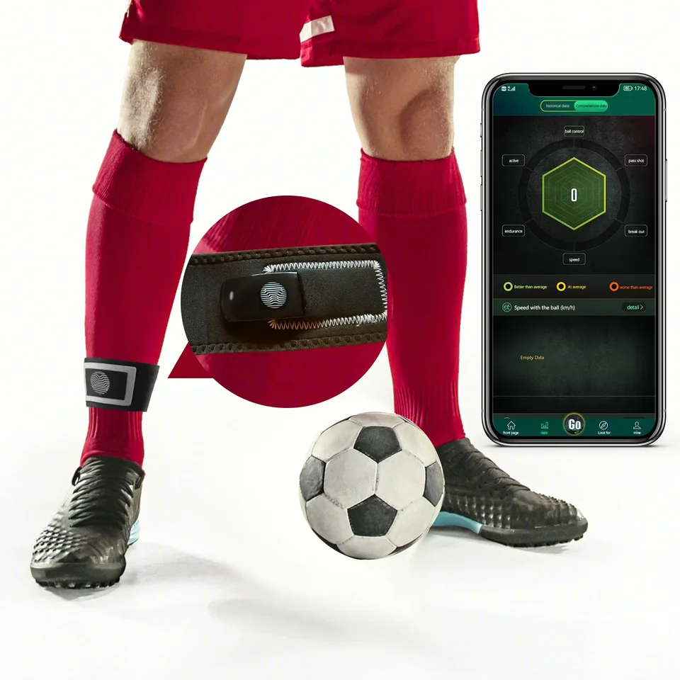 Smart Football Tracker, futbalové futbalové výcvikové vybavenie s aplikáciou, futbalové údaje analyzujte vybavenie
