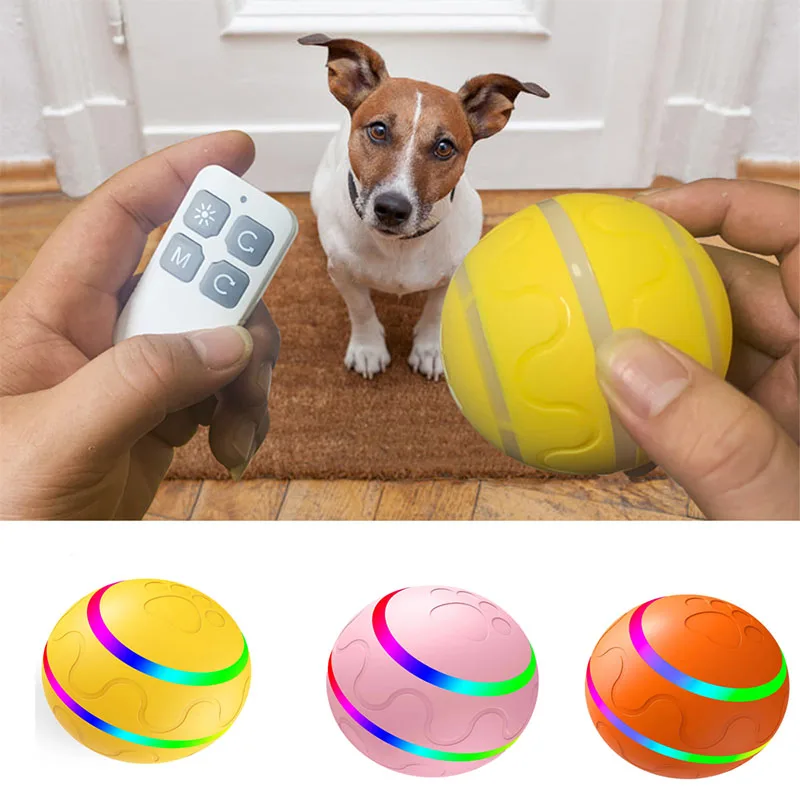 Smart Interactive Dog Hračky pre hračku pre šteňa vnútorné vodotesné sústo odolné žiariace diaľkové ovládacie prvky mačací psový ps