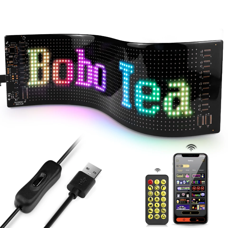 Smart LED Matrix pixel Panel Light Swalling Reklama Sign Auta
