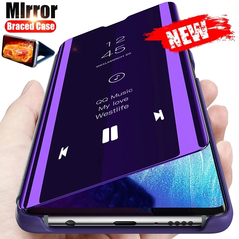 Smart Mirror Flip Case pre Samsung Galaxy A20S A20E A20 Case Cover Sumsung Sansung A 20 ES 20E 20S 20A S20A Stand Coque Fundas