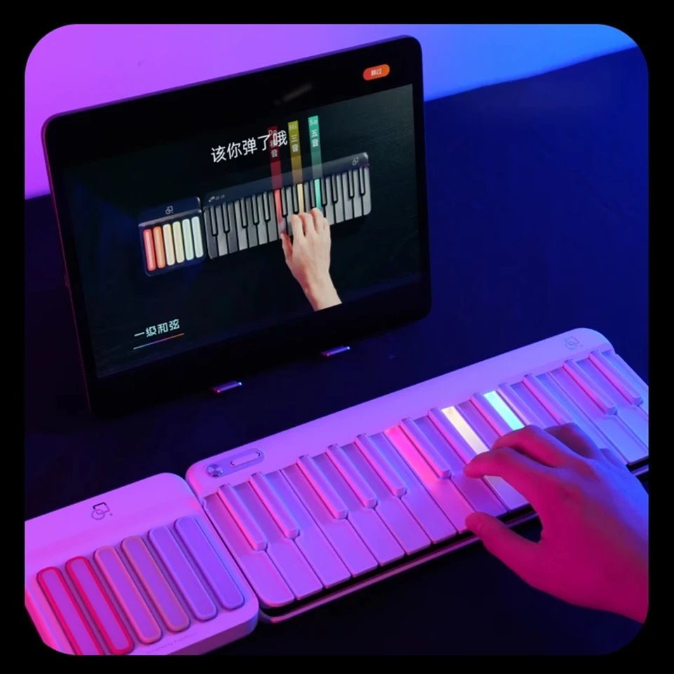 Smart Piano Keyboard s MIDI Controller Smart LED klávesnica Smart Interactive Sing-Along s akordmi pre začiatočníkov