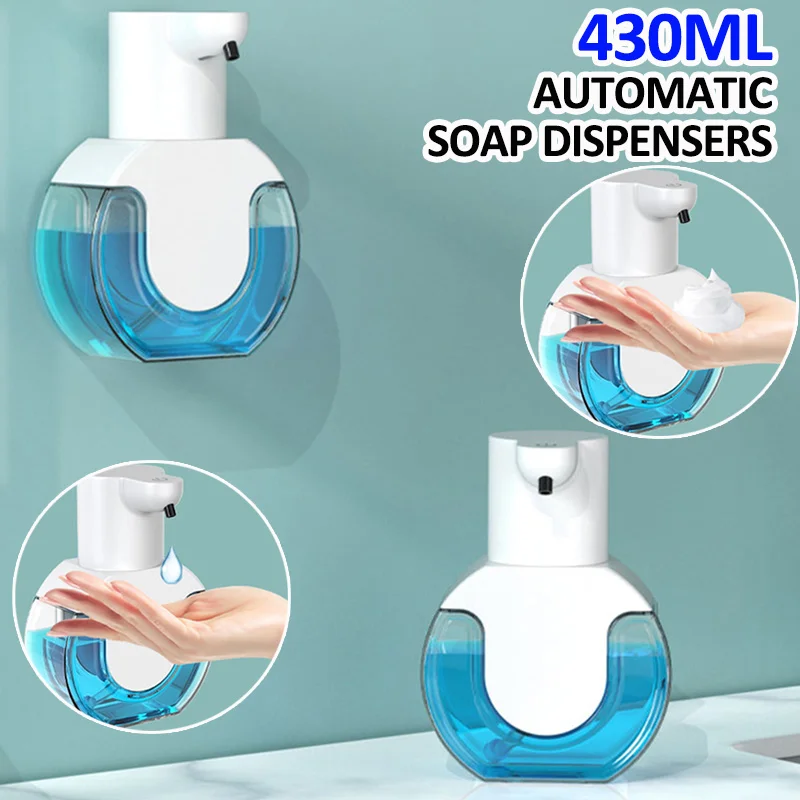 Smart Soap DispenSer 430 ml dotykový snímač pohybu na umývanie ruky na stenu na stenu tekuté mydlo DispenSer Liquid/Foam Model