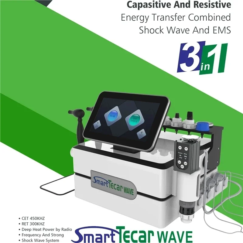 Smart Tecar Therapy Machine Diatermy Fyzikálna terapeutická starostlivosť s Monopolom Radio Frekvencia indukuje masáž fyzikálneho zariadenia