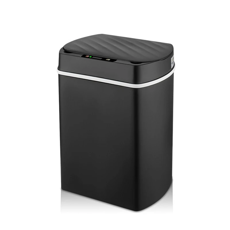 Smart Trash Can Respbin Wastebasket pre kuchynský dom inteligentný dom kúpeľňa čierna 15l