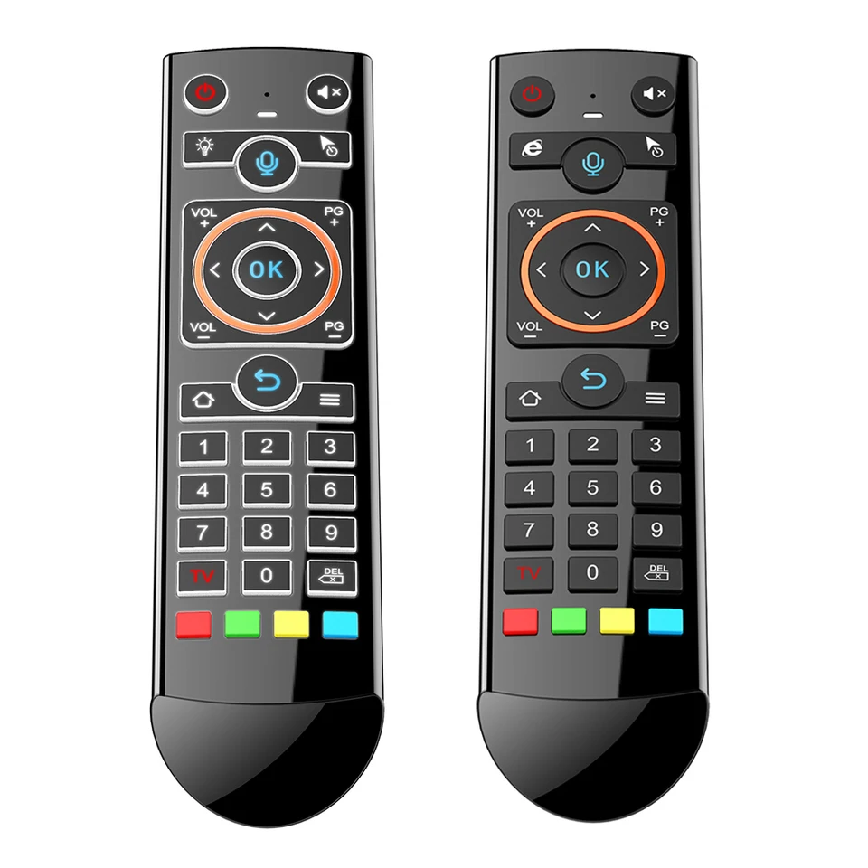 Smart TV podsvietenie diaľkového ovládača s hlasovým vyhľadávaním a funkciou učenia IR pre TV Android TV a počítač