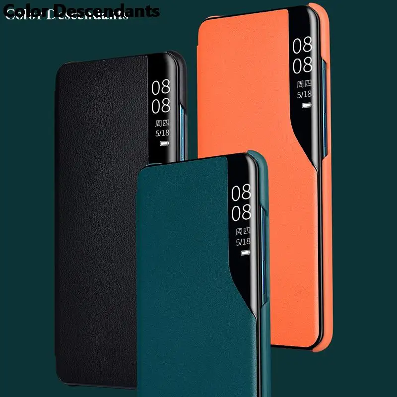 Smart View Flip Case pre Huawei P40 P20 P30 P10 Pro Y9 Prime 2019 P Smart Z Mate 30 20 60 60 Pro Honor X7 X9A 70 90 Lite Cover