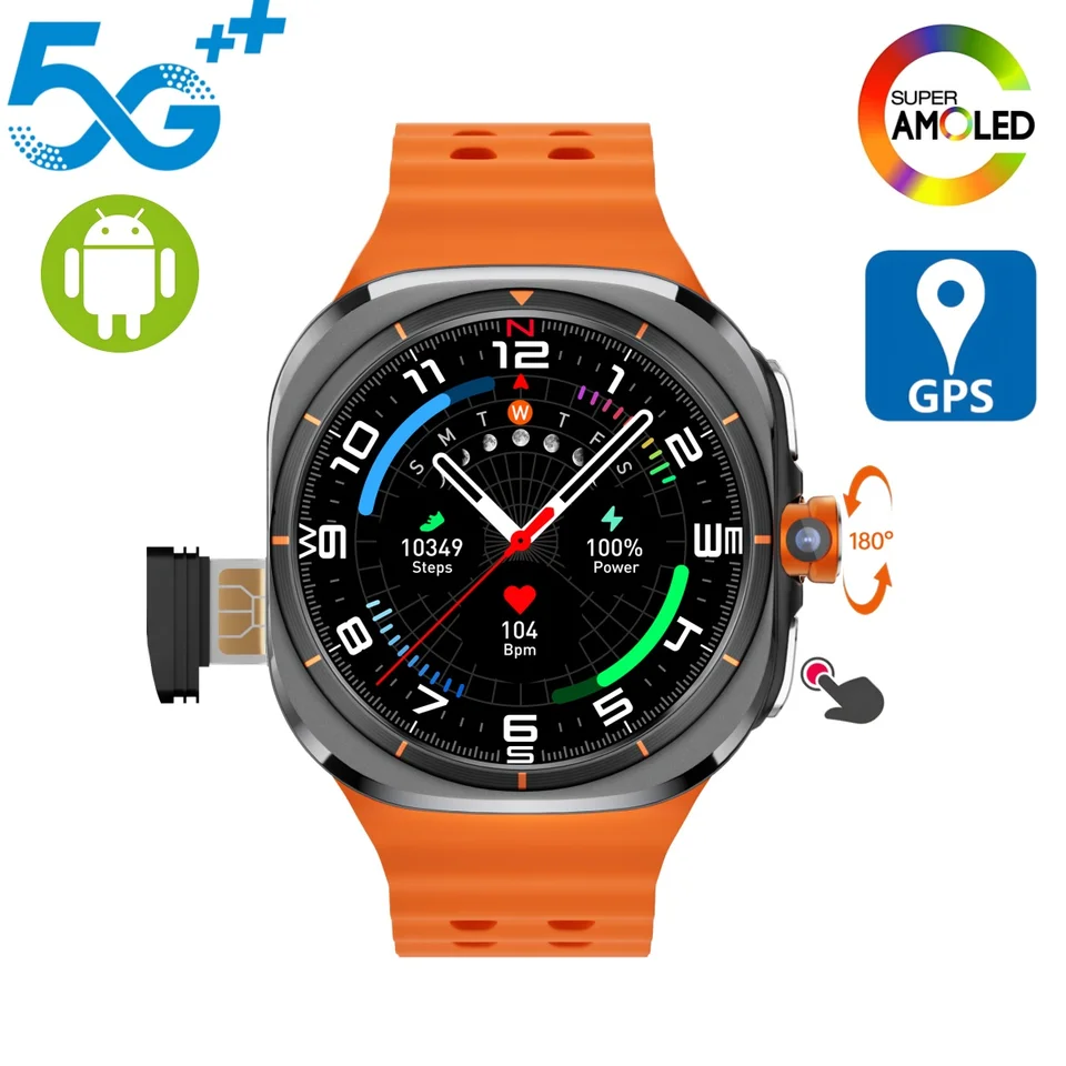 Smart Watch 7 Ultra 5G LTE pre Samsung Galaxy Watch Ultra Compass 1.6 '' AMOLED WiFi GPS Google Play 256GB 4G Android Smartwatch Android