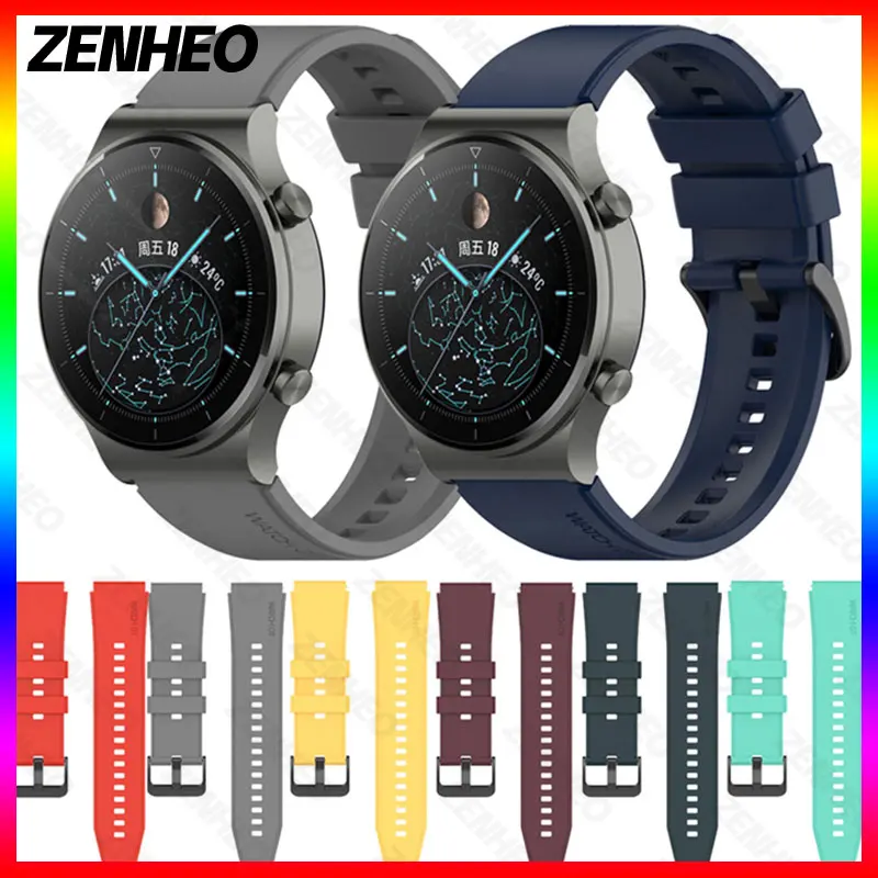 Smart Watch Band Plip For Huawei Honor Watch GT 2 Pro GS Pro GT 2e Magic 2 GT2 46 mm zápästie Silikónové oficiálne oficiálny náramok