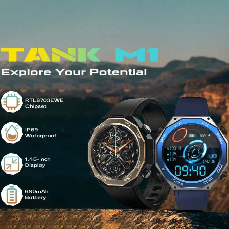 Smart Watch Bluetooth Multi-Function Sports Alagn Hodinky Men Men Men Monitorovanie kyslíka Dámska hudba IP69 hlboké vodotesné smartwatch
