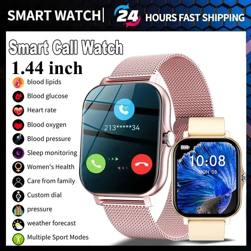 Smart Watch for Men Darček pre Xiaomi Full Touch Screen Sport Fitness Hodinky