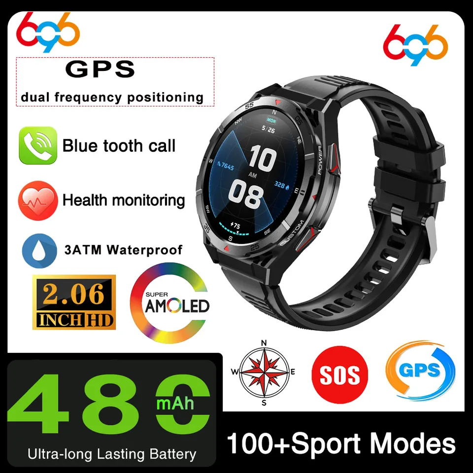 Smart Watch GPS Sport Compass nadmorská výška vzduchu Tlak