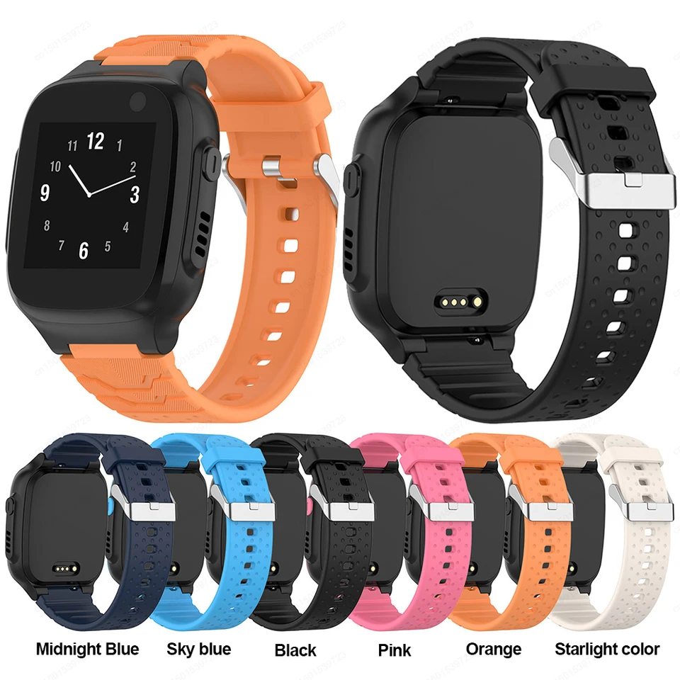 Smart Watch Strap Solid Color Watch Band popruhy Silikón zahusťovanie vodotesnosť Pohodlne pre Xplora X5 Play Children Watch