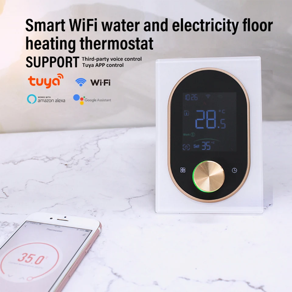 Smart WiFi Thermostat Programovateľný gombík Teplota regulátora Elektrické podlahové vykurovanie plynového kotla termostat pre dom pre dom