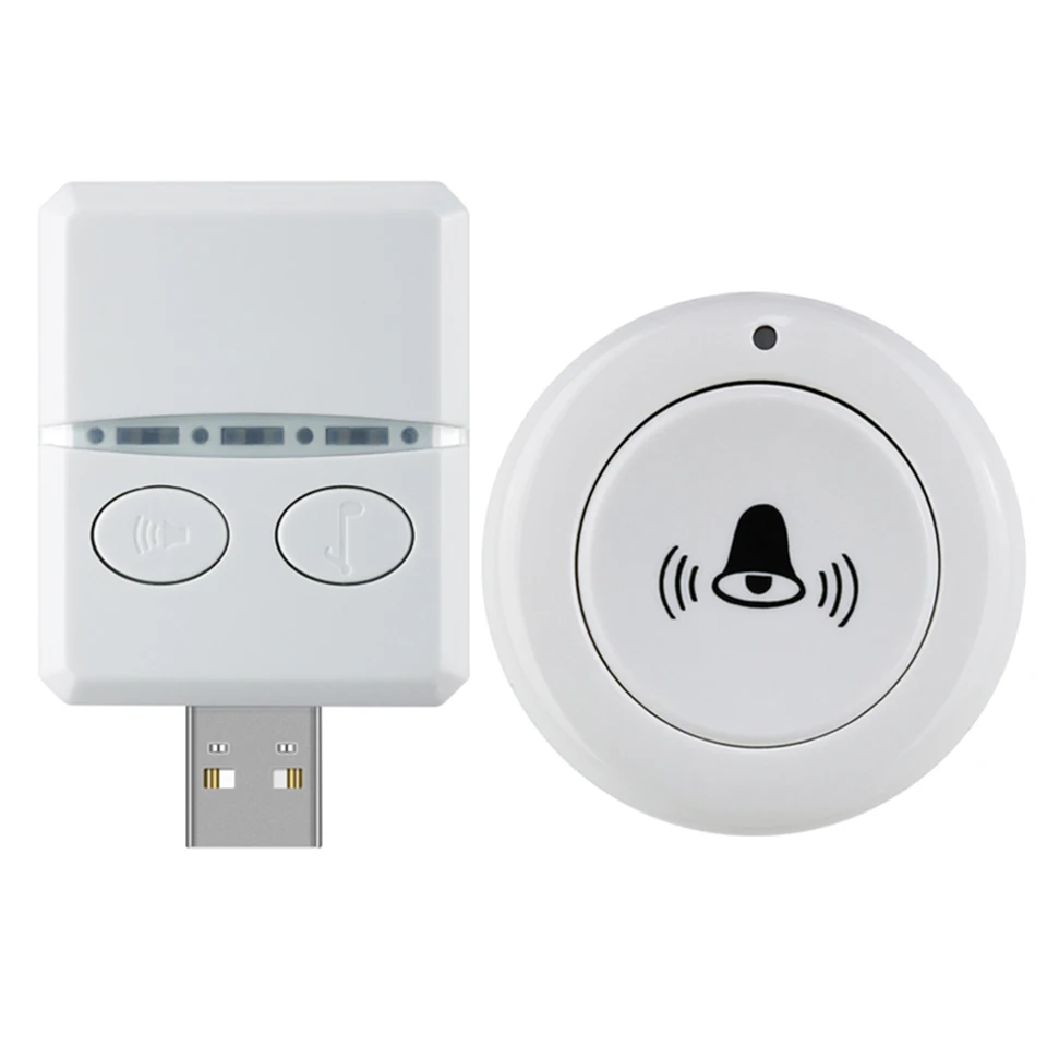 Smart Wireless 150 m dvere 30 zvukov zvonkohry 1 až 1 prijímač USB DOUP TYPE DVERE PRE DOMÁCNO