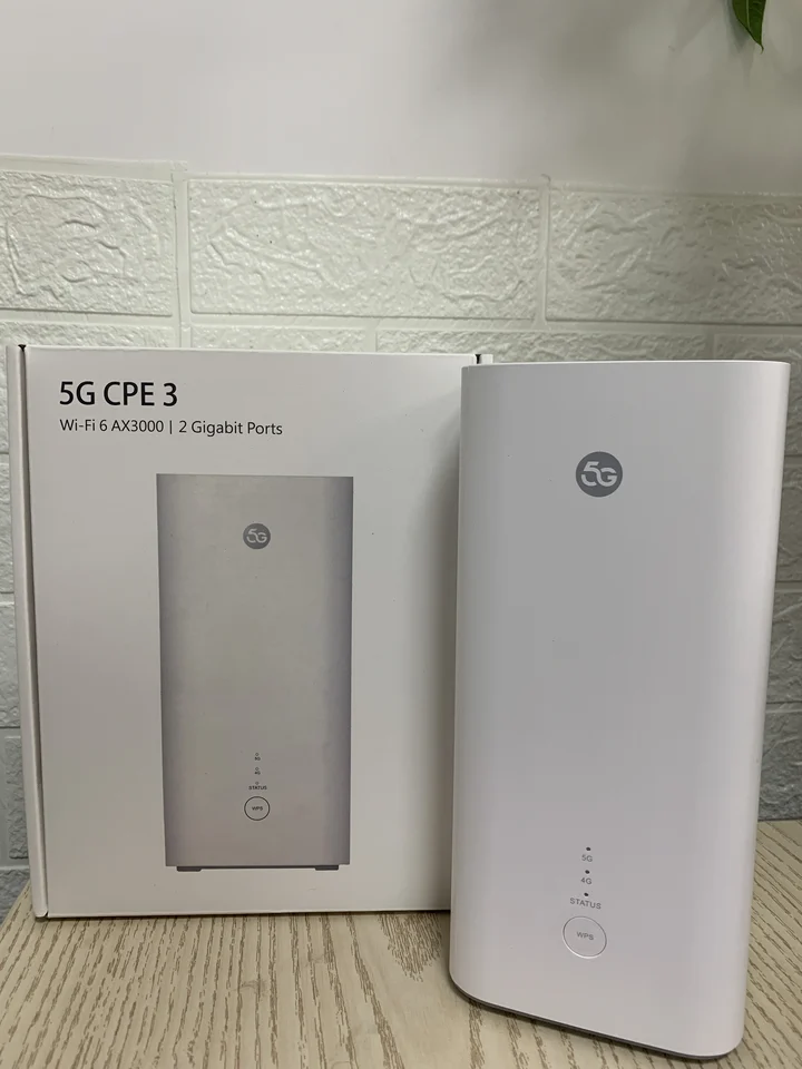 SmartNe H138-380 5G CPE Pro 3 (Ghtelcom) Router Kategória 19 WFI 6+ 2 Porty RJ45 Slot Nanosim Box 5G （99%Nové）