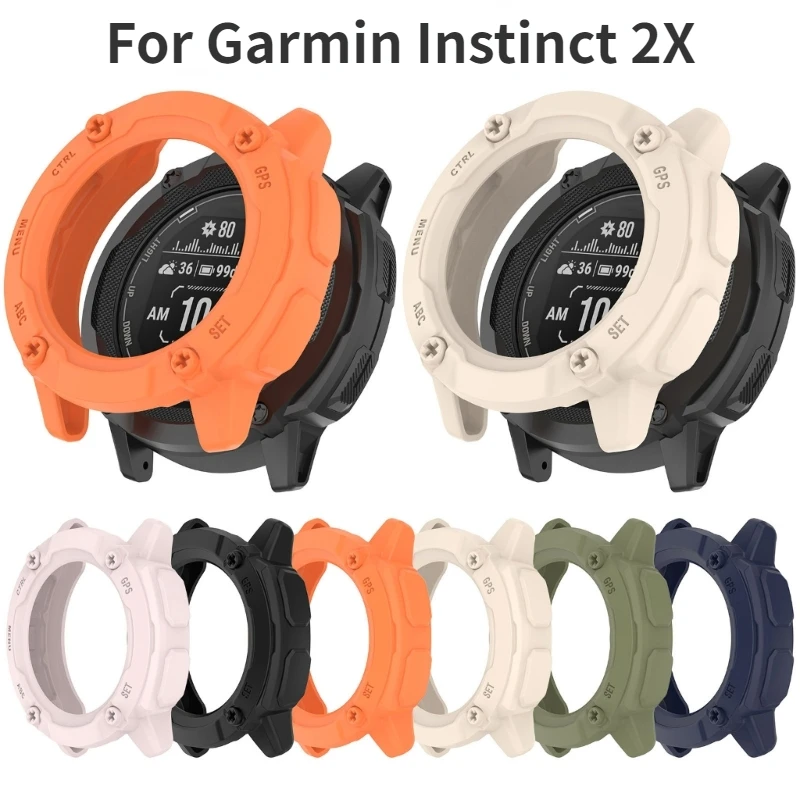 Smartwatch Antidust Silikone Puzdro vodotesný kryt proti nárazu nárazníka s nárazom rukávov vhodný pre inštinkt 2x