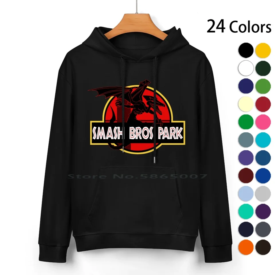 Smash Bros Park Cotton Hoodie Sweater 24 Colors SuperSmashbros Ridley Metroid Waluilly Samus Smashbrosultimate Videoes
